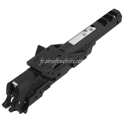 5KU CNC Aluminum Infinity IMM Style Canon Milieu Châssis Glissière Kit Complète Set Convient pour Tokyo Marui Hi-Capa Série GBB Pistolets Airsoft