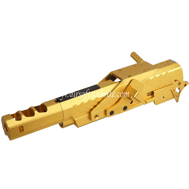 5KU CNC Aluminum Infinity IMM Style Canon Milieu Châssis Glissière Kit Complète Set Convient pour Tokyo Marui Hi-Capa Série GBB Pistolets Airsoft