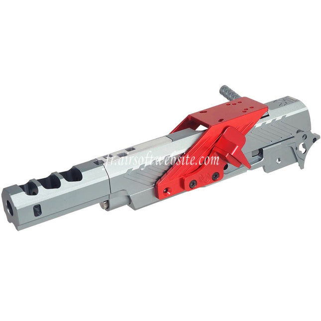 5KU CNC Aluminum Infinity IMM Style Canon Milieu Châssis Glissière Kit Complète Set Convient pour Tokyo Marui Hi-Capa Série GBB Pistolets Airsoft