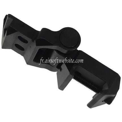 5KU Pliant Crosse Assemblage de charnière Convient pour 20mm Picatinny M1913 Rail Interface Noir