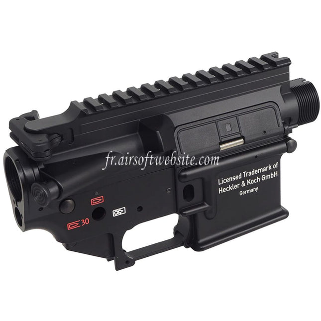CYMA CGS HK416D Métal Haut Bas Boîtier Convient pour CYMA CGS HK416 Tokyo Marui M4 Série MWS GBB Fusils Airsoft Noir