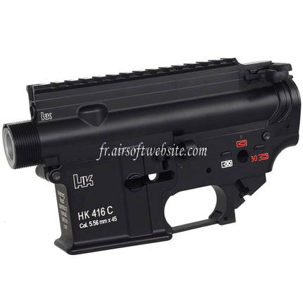 CYMA CGS HK416C Métal Haut Bas Boîtier Convient pour CYMA CGS HK416 Tokyo Marui M4 Série MWS GBB Fusils Airsoft Noir