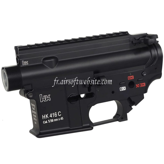 CYMA CGS HK416C Métal Haut Bas Boîtier Convient pour CYMA CGS HK416 Tokyo Marui M4 Série MWS GBB Fusils Airsoft Noir