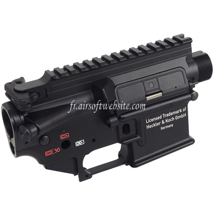 CYMA CGS HK416C Métal Haut Bas Boîtier Convient pour CYMA CGS HK416 Tokyo Marui M4 Série MWS GBB Fusils Airsoft Noir