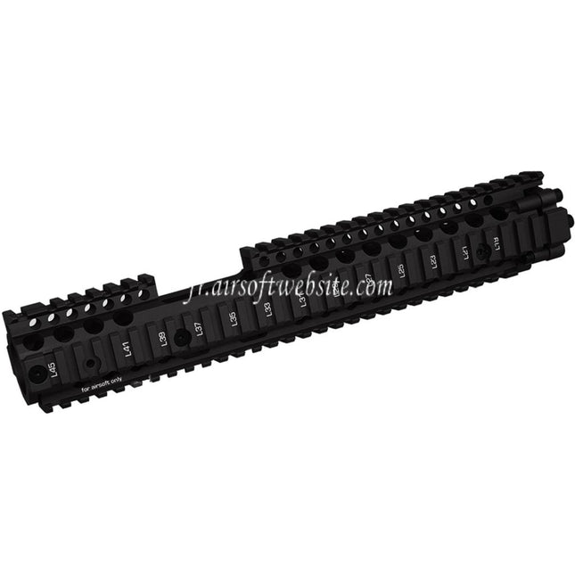 CYMA Daniel Defense Licensed CNC Aluminum 12.5 Pouces Free Float RIS II FSP Rail Garde-Main Rail Système Convient pour M4 M16 Série AEG Fusils Airsoft