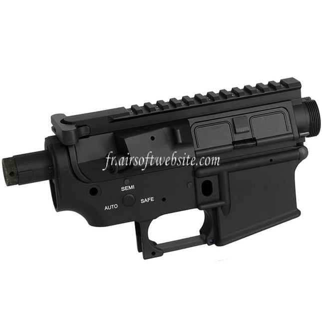 E&C MUR Style QD Système de détachement rapide Métal Haut Bas Boîtier Convient pour E&C Tokyo Marui M4 M16 Série AEG Fusils Airsoft Noir