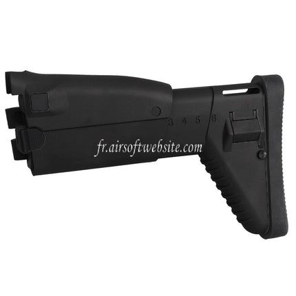 CYMA 6-Positions Rétractable Crosse Convient pour CYMA Cybergun SCAR-L Série AEG Fusils Airsoft
