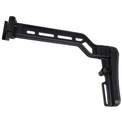 5KU Aluminum Tactique Picatinny Montagne Modulaire Pliant Crosse avec coussinet en caoutchouc Convient pour 20mm Rail Crosse Adaptateur Fusils Noir