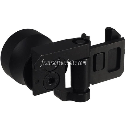 5KU Pliant Crosse Tube Adaptateur Convient pour 20mm Picatinny M1913 Rail Interface Noir