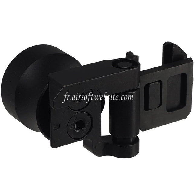 5KU Pliant Crosse Tube Adaptateur Convient pour 20mm Picatinny M1913 Rail Interface Noir