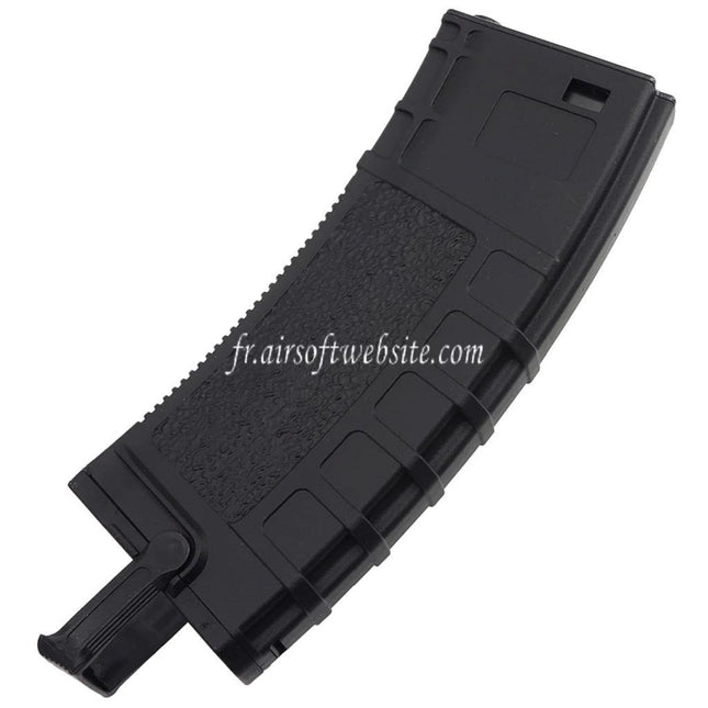 CYMA 90 Billes Pull-Tab Polymère Mid-Cap Chargeur Convient pour M4 M16 Série AEG Fusils Airsoft Noir
