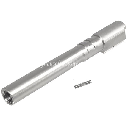 5KU Acier inoxydable Canon extérieur +11mm CW sens horaire Filetage avec Bushing Convient pour KJ Works ASG CZ Shadow2 Orange Série GBB Pistolets Airsoft