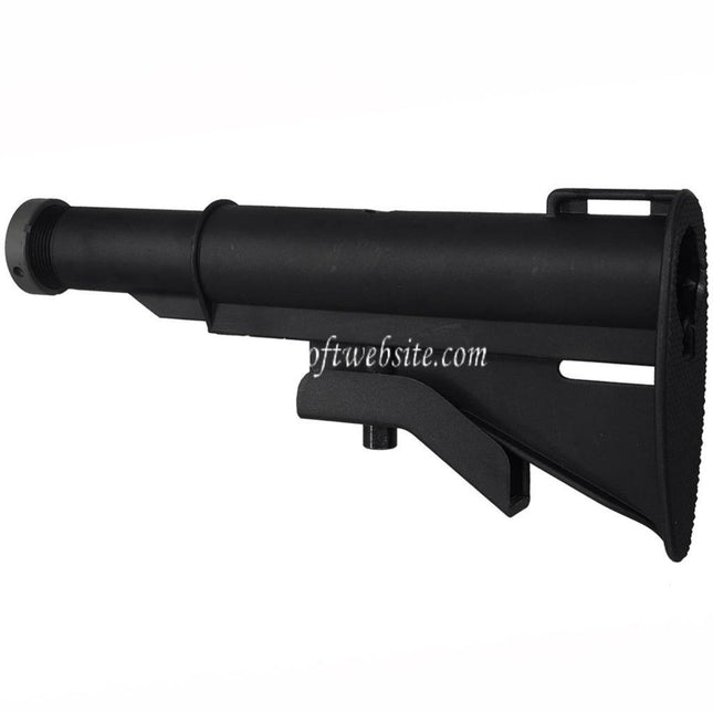 E&C Classique M733 Style Crosse avec Tube Convient pour AR M4 M16 Série AEG Fusils Airsoft Noir