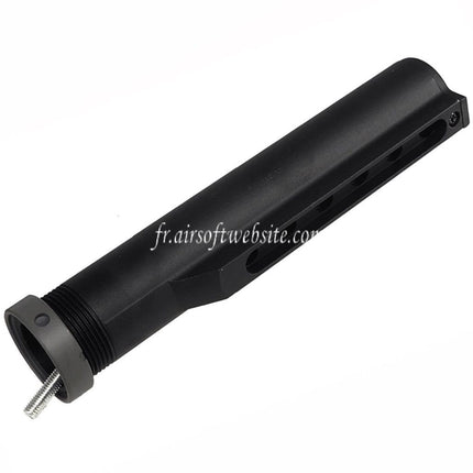 E&C Classique M733 Style Crosse avec Tube Convient pour AR M4 M16 Série AEG Fusils Airsoft Noir