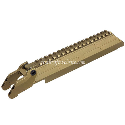 5KU CNC Aluminum M1913 20mm Railed Boitier Couverture Convient pour MMS Handguard CYMA AKM AK74 AK104 AK105 Serie Fusils
