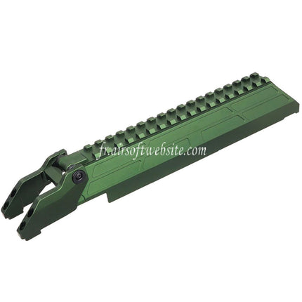 5KU CNC Aluminum M1913 20mm Railed Boitier Couverture Convient pour MMS Handguard CYMA AKM AK74 AK104 AK105 Serie Fusils