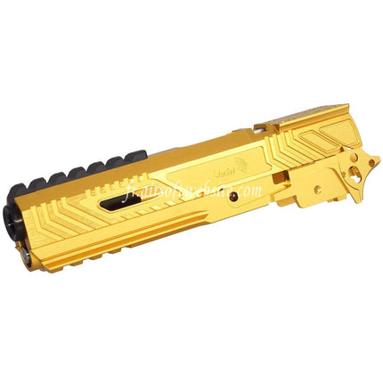 5KU CNC Aluminum Limcat Wildcat Tracker Carry Optique Canon Glissiere Milieu Chassis Convient pour Tokyo Marui Hi-Capa Serie GBB Pistolets Airsoft
