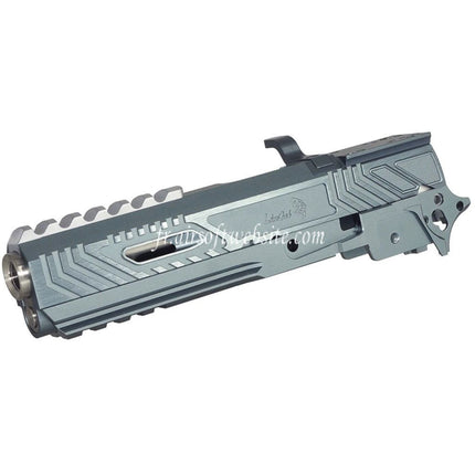 5KU CNC Aluminum Limcat Wildcat Tracker Carry Optique Canon Glissiere Milieu Chassis Convient pour Tokyo Marui Hi-Capa Serie GBB Pistolets Airsoft