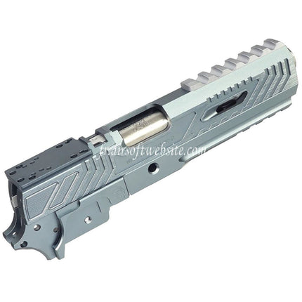 5KU CNC Aluminum Limcat Wildcat Tracker Carry Optique Canon Glissiere Milieu Chassis Convient pour Tokyo Marui Hi-Capa Serie GBB Pistolets Airsoft
