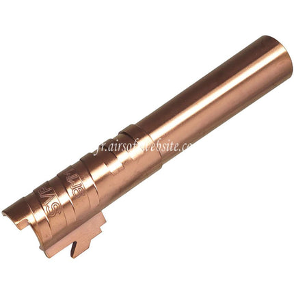 5KU 4.3 Pouces Acier inoxydable Infinity SVP 9MM Canon Exterieur +11mm CW sens horaire Filetage Convient pour Hi-Capa 4.3 Serie GBB Pistolets Airsoft