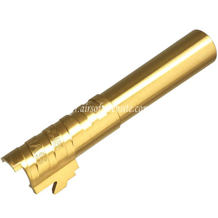 5KU 4.3 Pouces Acier inoxydable Infinity SVP 9MM Canon Exterieur +11mm CW sens horaire Filetage Convient pour Hi-Capa 4.3 Serie GBB Pistolets Airsoft