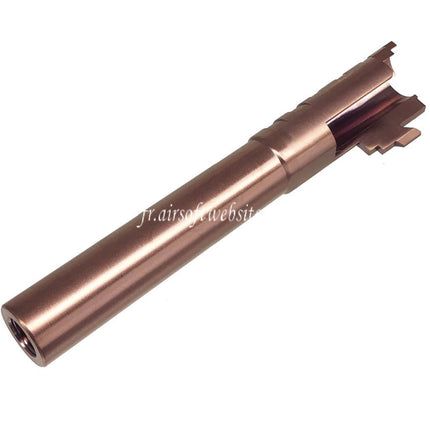 5KU 5.1 Pouces Acier inoxydable Infinity SVP 9MM Canon Exterieur +11mm CW sens horaire Filetage Convient pour Hi-Capa 5.1 Serie GBB Pistolets Airsoft