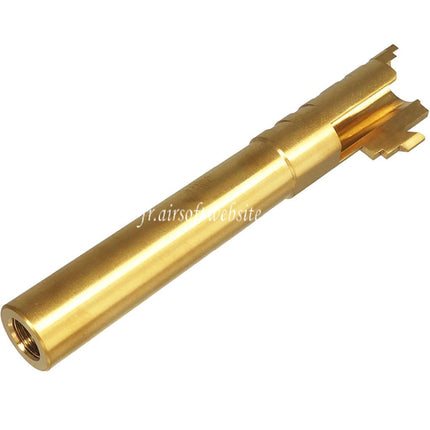 5KU 5.1 Pouces Acier inoxydable Infinity SVP 9MM Canon Exterieur +11mm CW sens horaire Filetage Convient pour Hi-Capa 5.1 Serie GBB Pistolets Airsoft