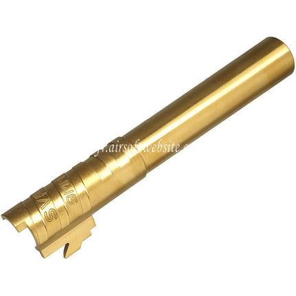 5KU 5.1 Pouces Acier inoxydable Infinity SVP 9MM Canon Exterieur +11mm CW sens horaire Filetage Convient pour Hi-Capa 5.1 Serie GBB Pistolets Airsoft